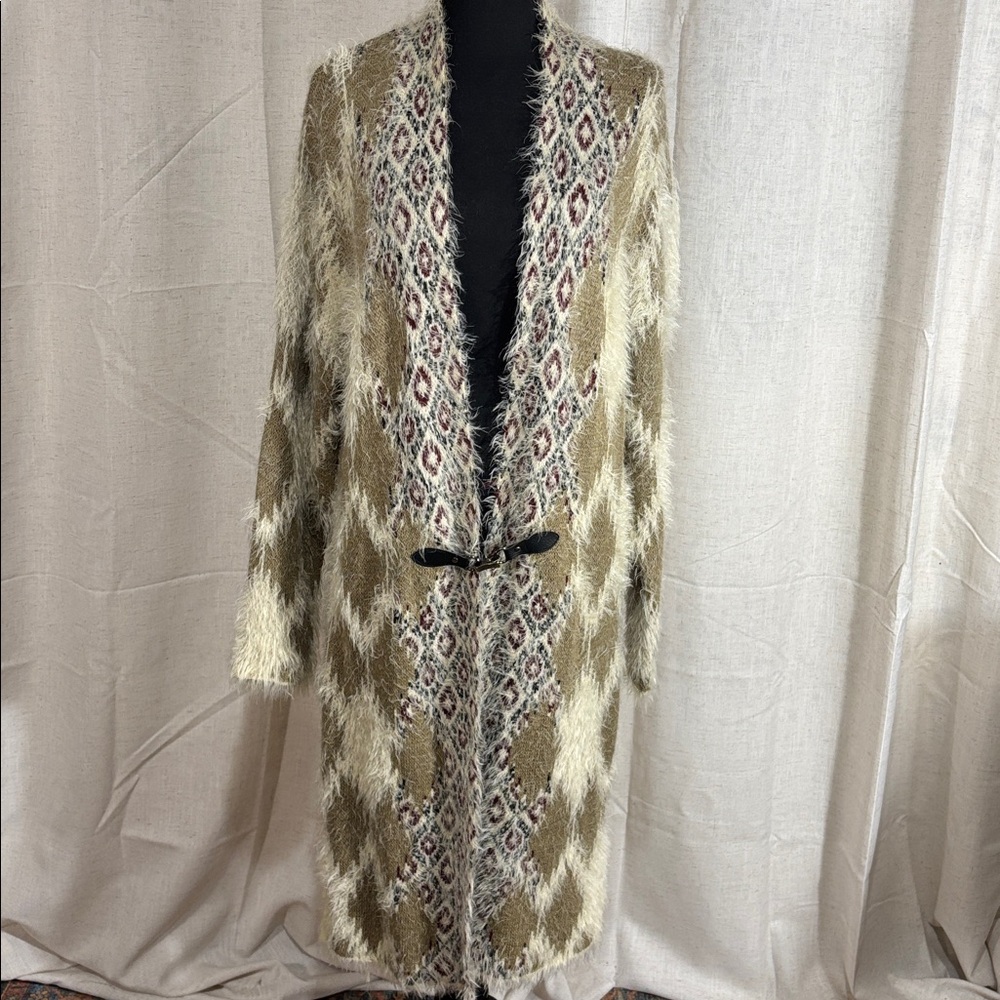 BCBGMaxAzria Soft and Fuzzy Long Cardigan - Picture 2 of 8